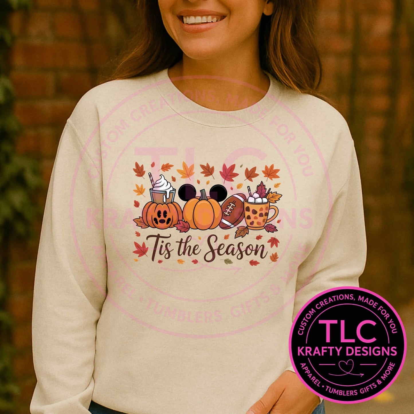 Tis the Season Sweatshirt or Hoodie – Fall Pumpkin Coffee Crewneck