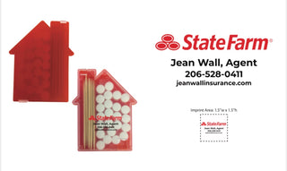 Branded Jean Wall State Farm House-Shaped Mint & Toothpick Holder