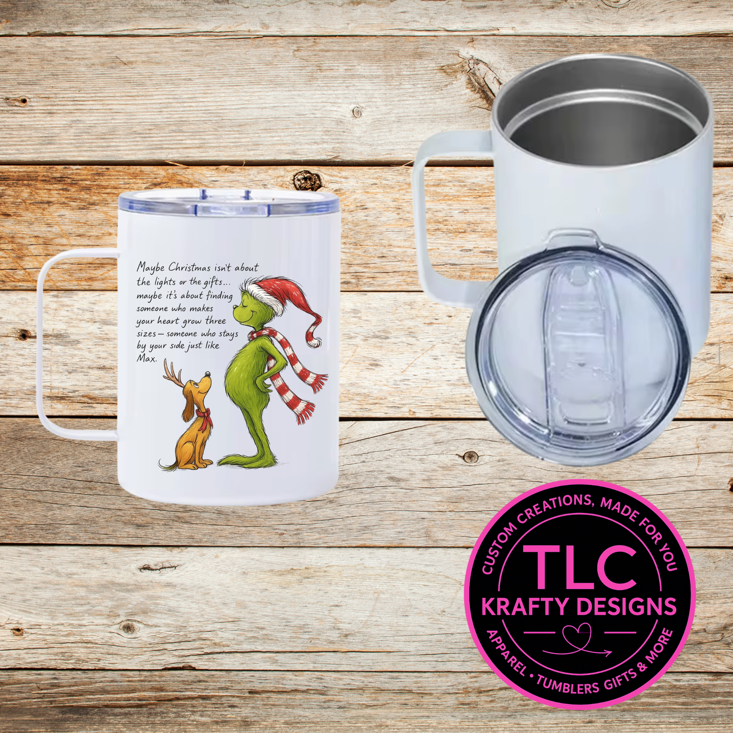 Maybe Christmas Friends Mug - 12oz Travel Mug With Lid CK