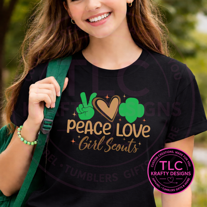 Peace Love Girl Scouts – Girl Scout Cookie Season Apparel