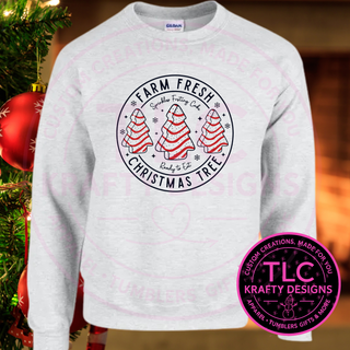 Farm Fresh Christmas Tree Cakes Youth - Festive Christmas Graphic Apparel CK