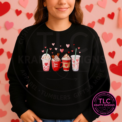 Coffee Is My Valentine Shirt or Sweatshirt – Cozy Valentine Coffee True Love Apparel