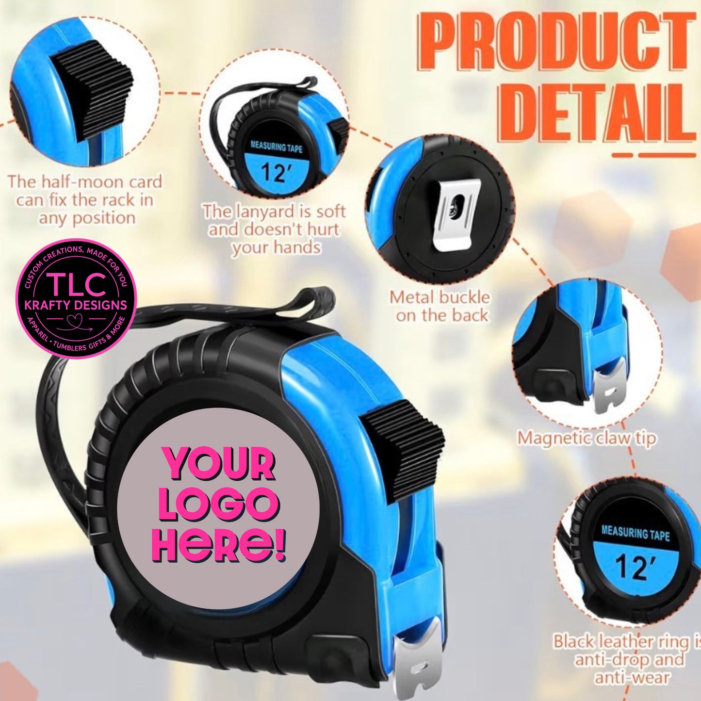 Custom Branded Tape Measures : Promotional Tool - Personalized Business Swag