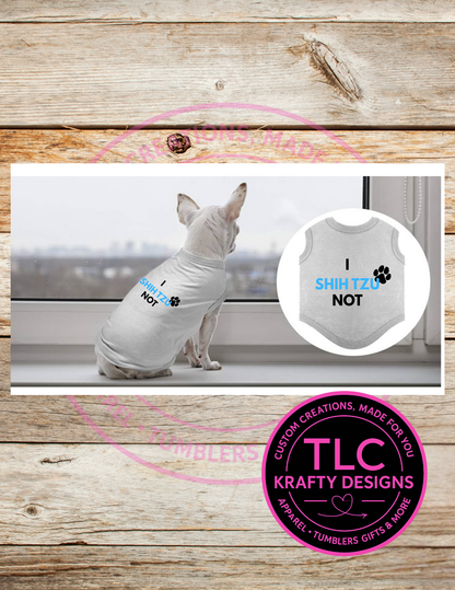 I Shih Tzu Not paw Dog Shirt – Funny Pet Outfit for Shih Tzu Lovers