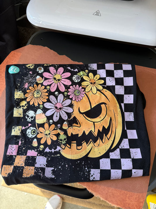 🎃 Floral Jack-O’-Lantern T-Shirt