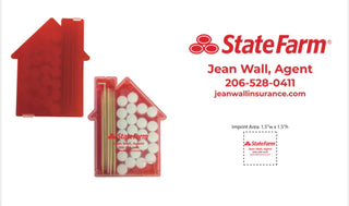 Branded Jean Wall State Farm House-Shaped Mint & Toothpick Holder