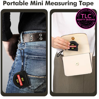 Custom Branded Mini Tape Measures : Promotional Tool - Personalized Business Swag