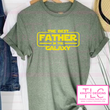 Best Father in the Galaxy Shirt – Funny Star Wars-Inspired Dad Gift