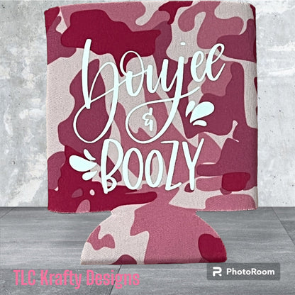 Boujee & Boozy customized Slim & Standard Koozie Can Cooler