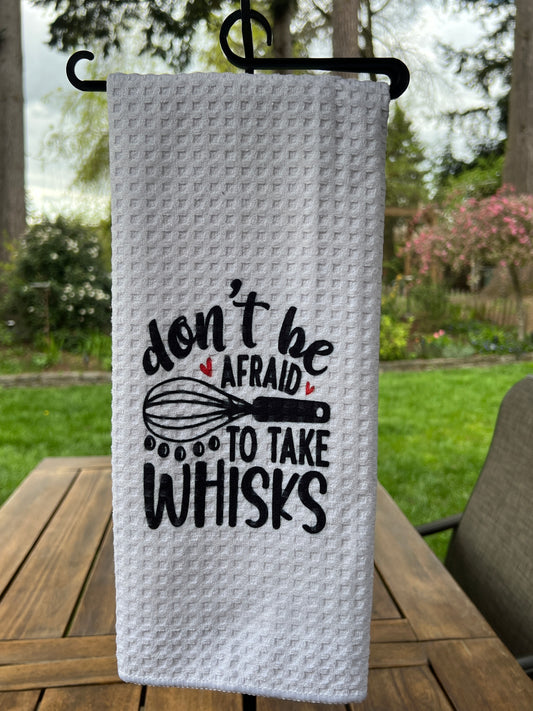 Don't be afraid to take Whisks Soft Kitchen towel