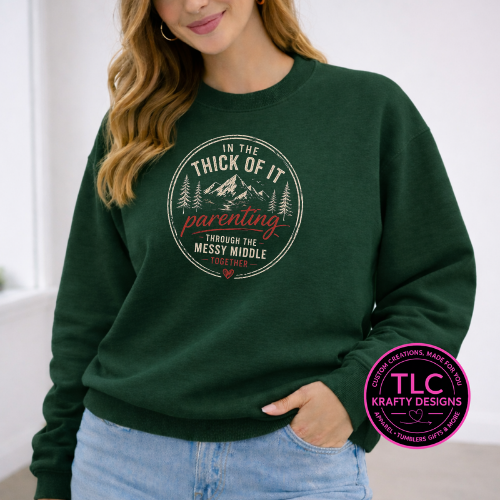 Parenting Through The Messy Middle Light Design - FCOW Apparel Line
