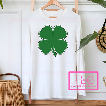 Outlined Clover Shirt or Sweatshirt - St. Patrick's Day Apparel CK