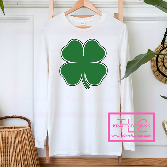 Outlined Clover Shirt or Sweatshirt - St. Patrick's Day Apparel CK