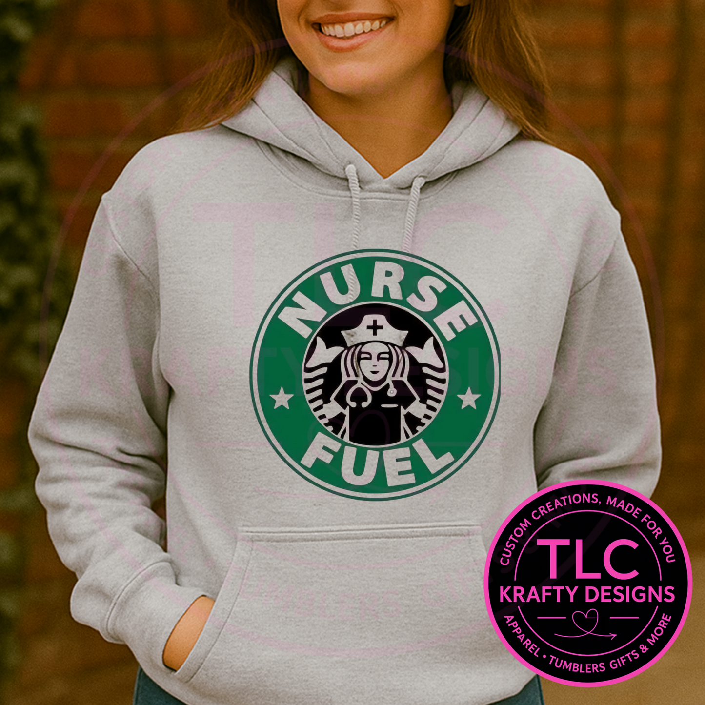 Nurse Fuel Sweatshirt - Healthcare Crew Neck or Hoodie CK