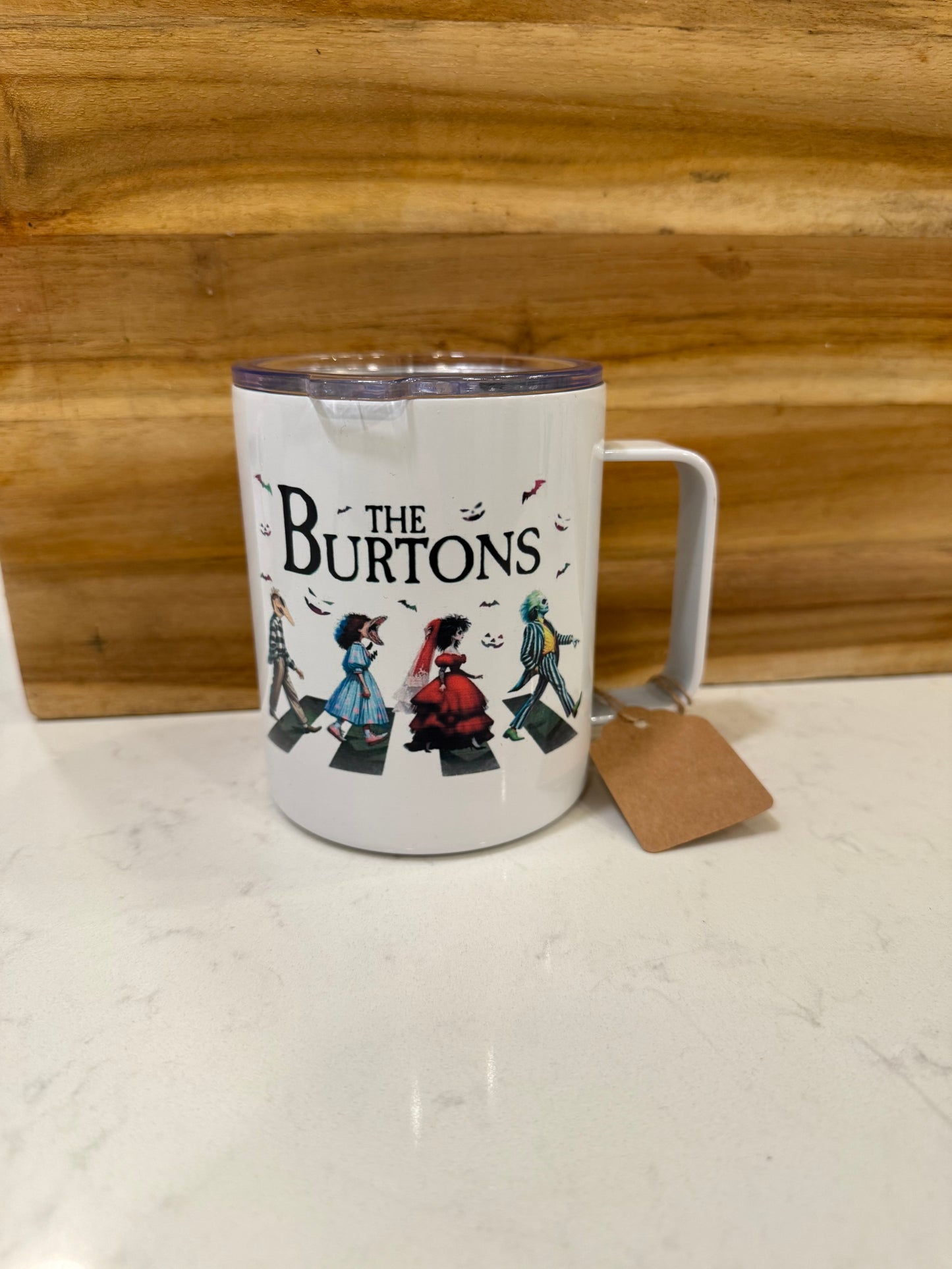 The Burtons 12oz travel mug