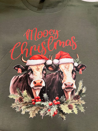 “Mooey Christmas” Youth Holiday Graphic Apparel