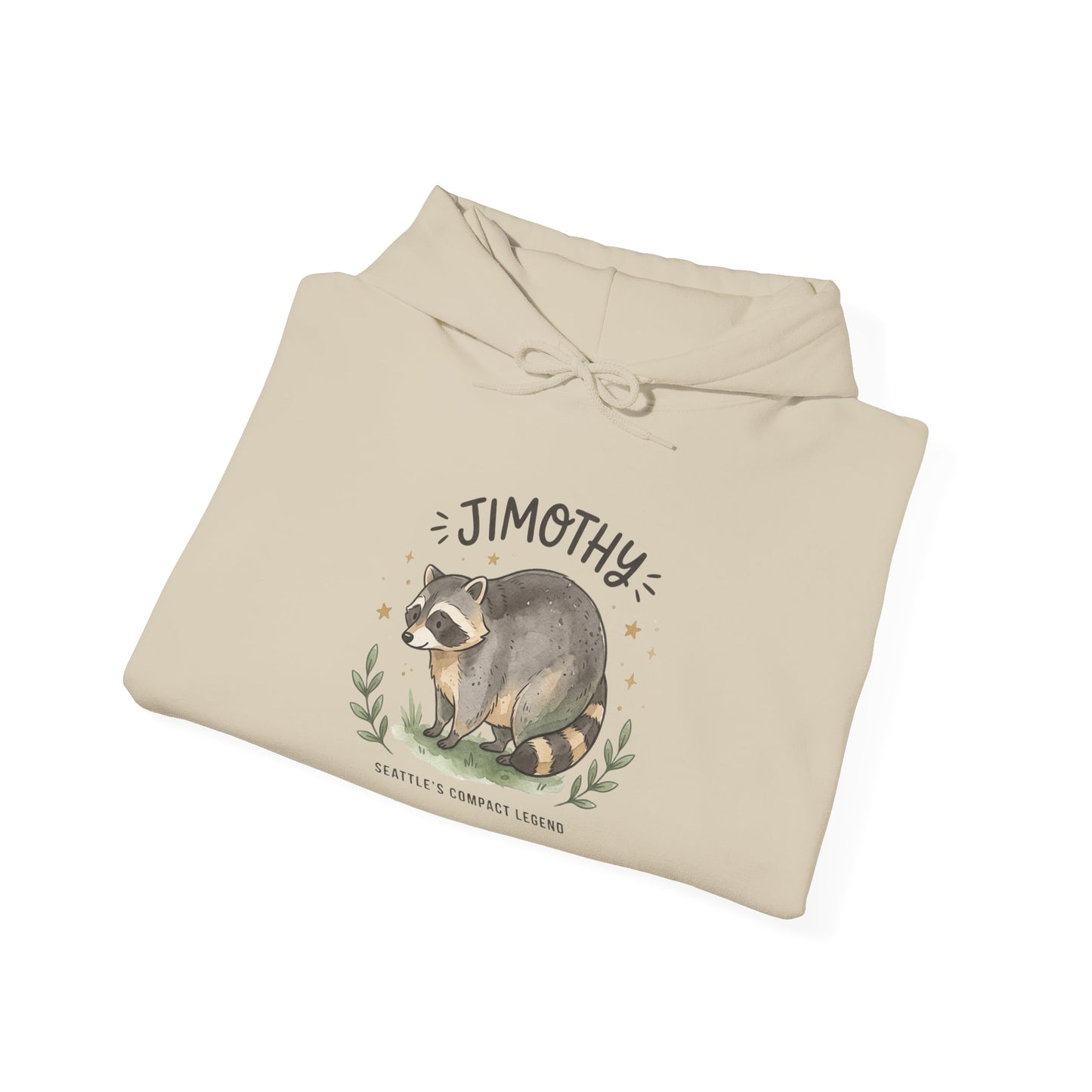 Compact Seattle Raccoon Hoodie | Jimothy-inspired, Wholesome Meme Wildlife