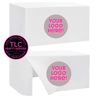 Custom Branded Tablecloths : Event and Vendor Display - Personalized Business Swag