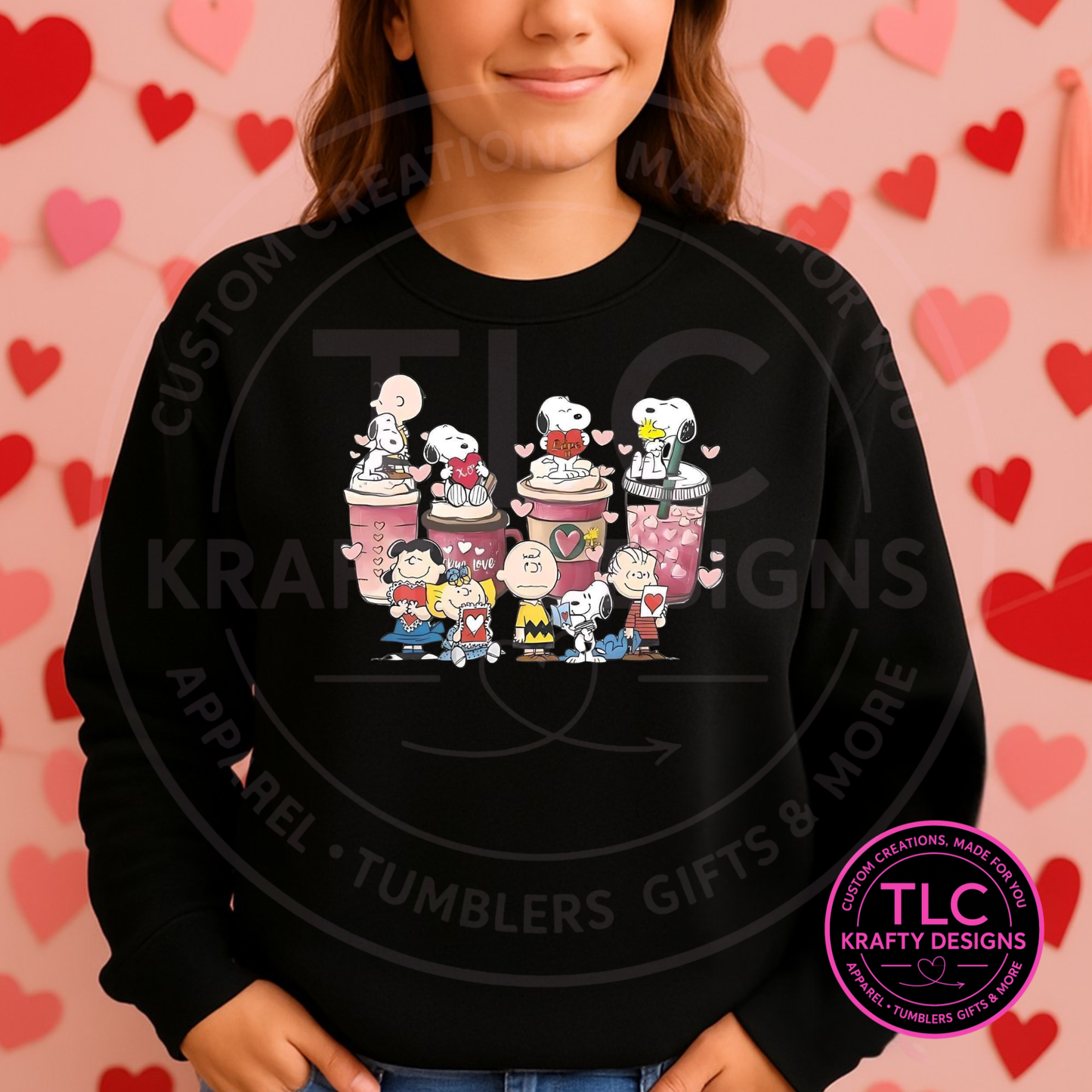 Valentine Coffee Friends Shirt or Sweatshirt – Cute Coffee Lover Valentine Apparel
