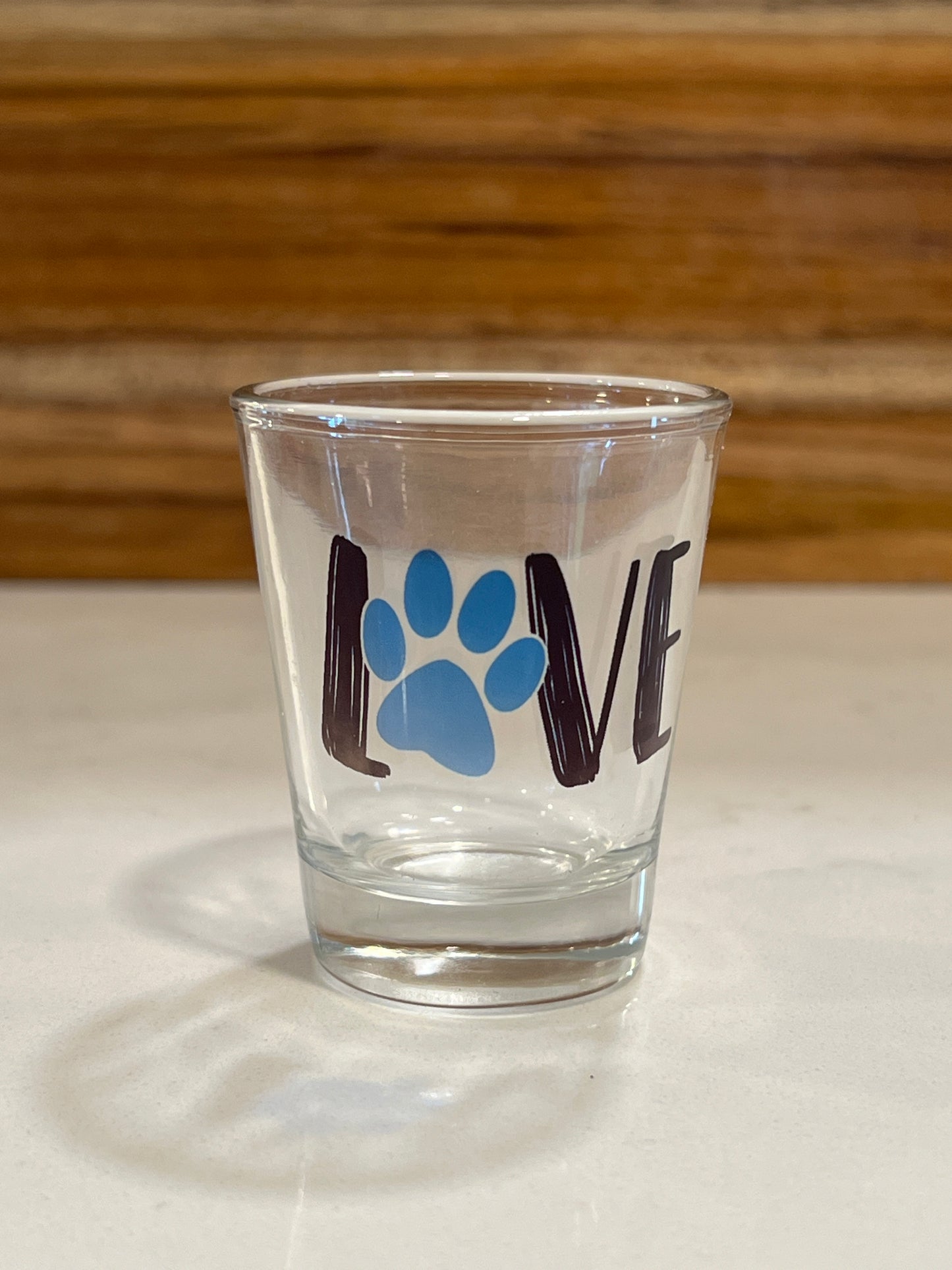 Love paw Customized 1.5oz. shot glass