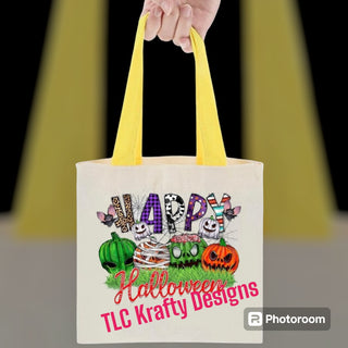 Happy Halloween Pattern Themed Trick or Treat Bag