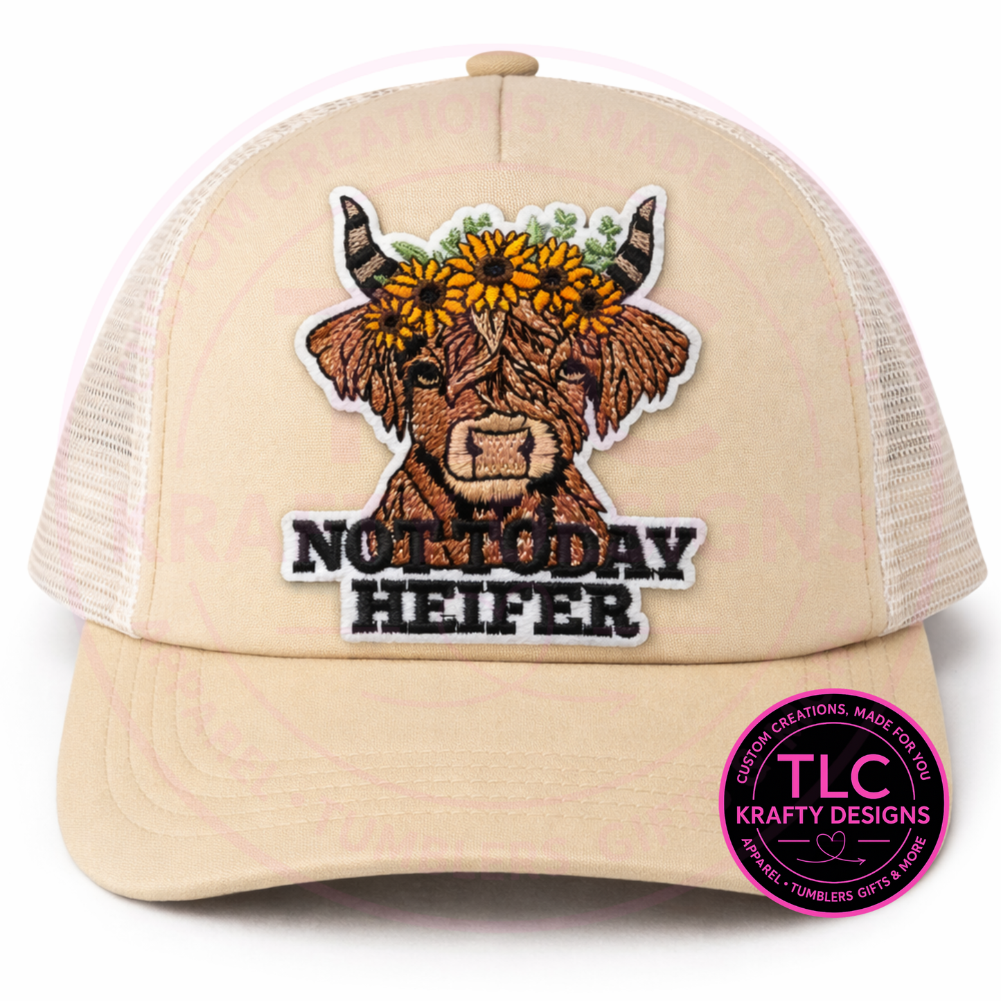 Not Today Heifer Patch – Patch Only or Beige Trucker Hat