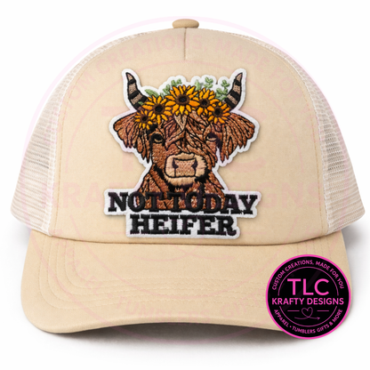 Not Today Heifer Patch – Patch Only or Beige Trucker Hat