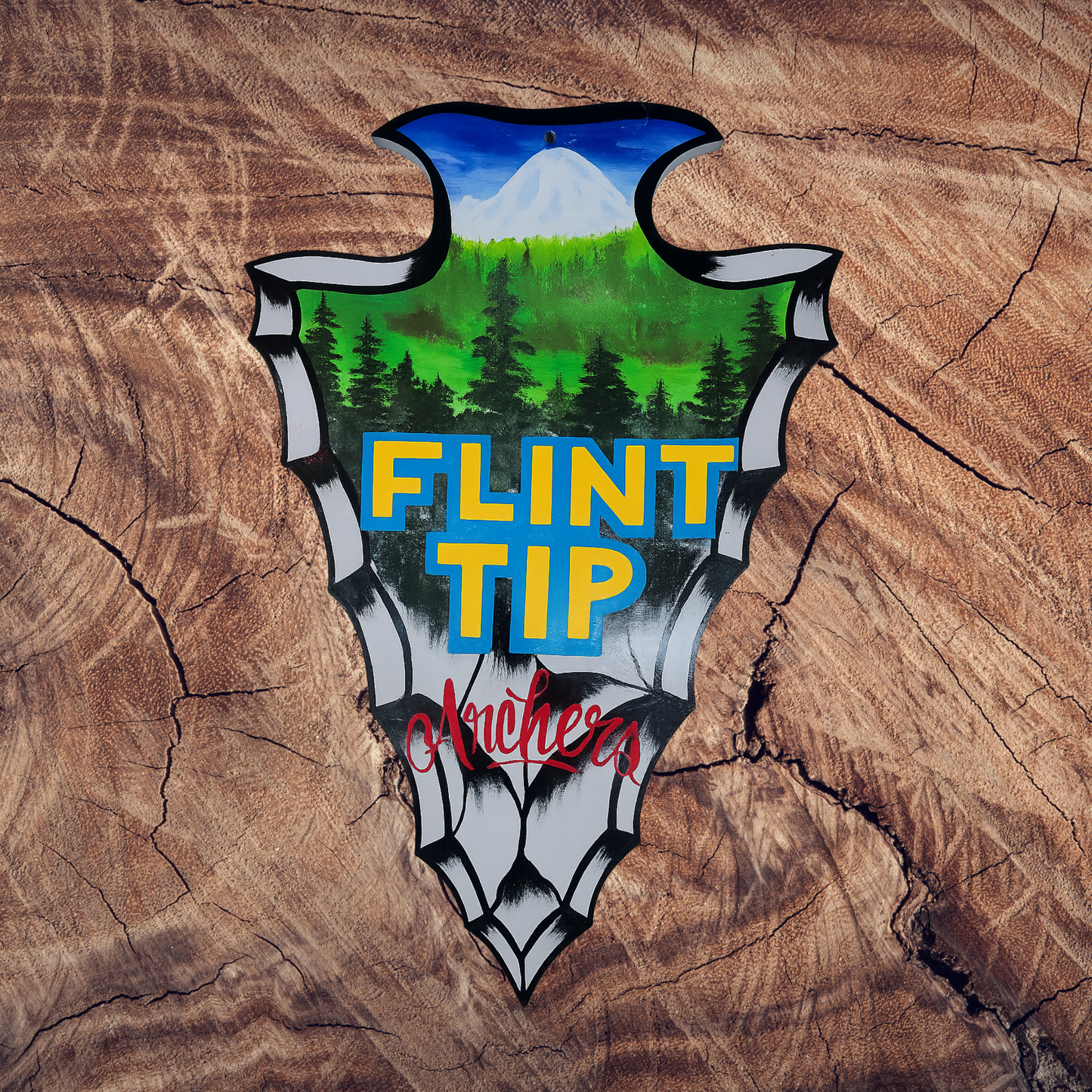 Flint Tip Archers Yard Flag – Outdoor Archery Decor