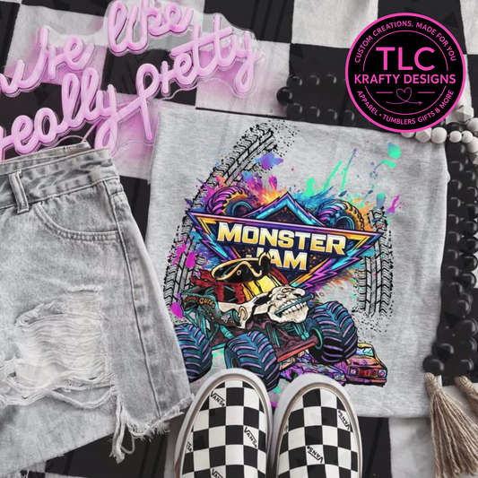 Pirate Monster Truck Apparel - Monster Truck Vibes