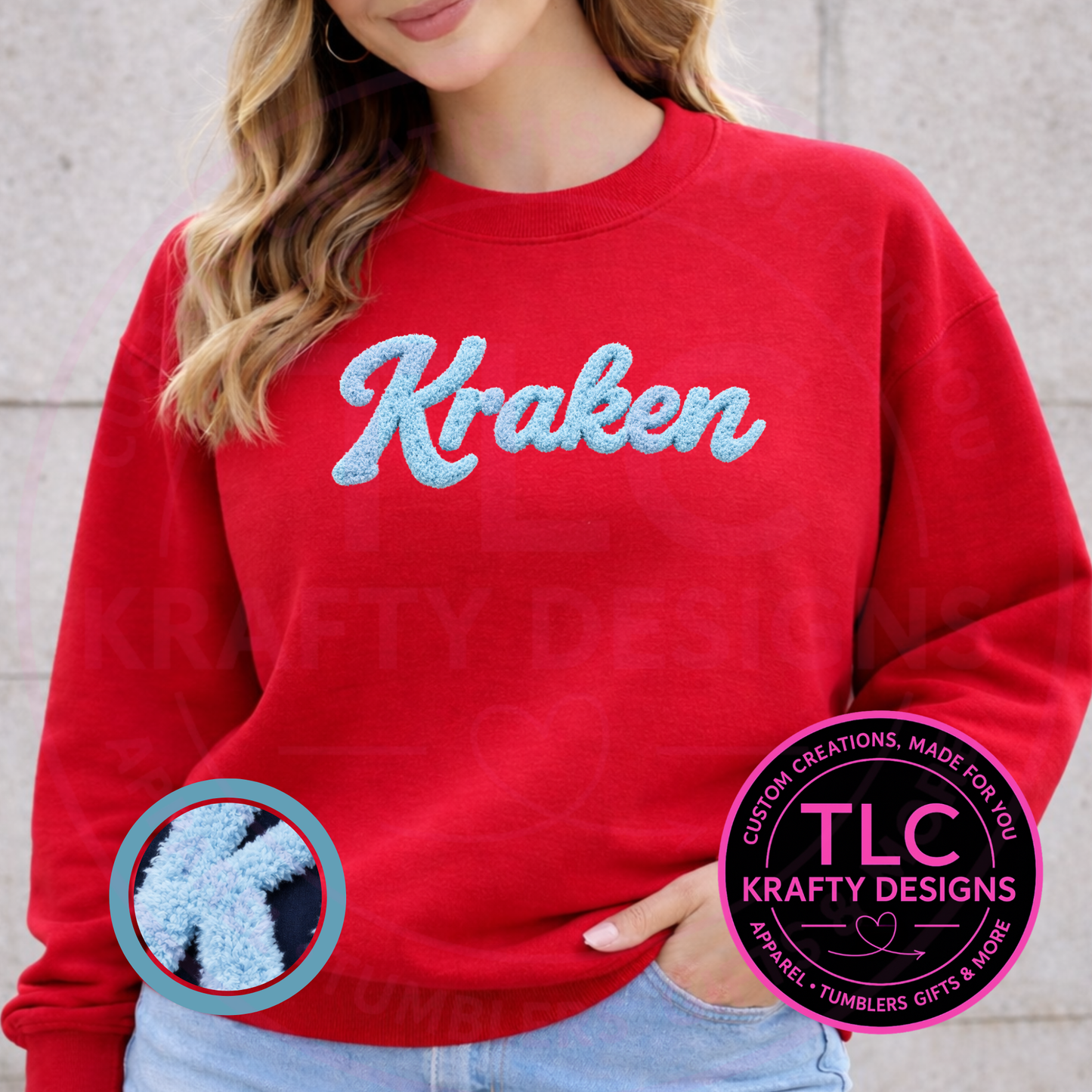 PREORDER XL Seattle Hockey Fluffy Chenille Patch