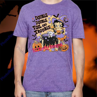 Double Double Toil and Trouble Halloween T-Shirt