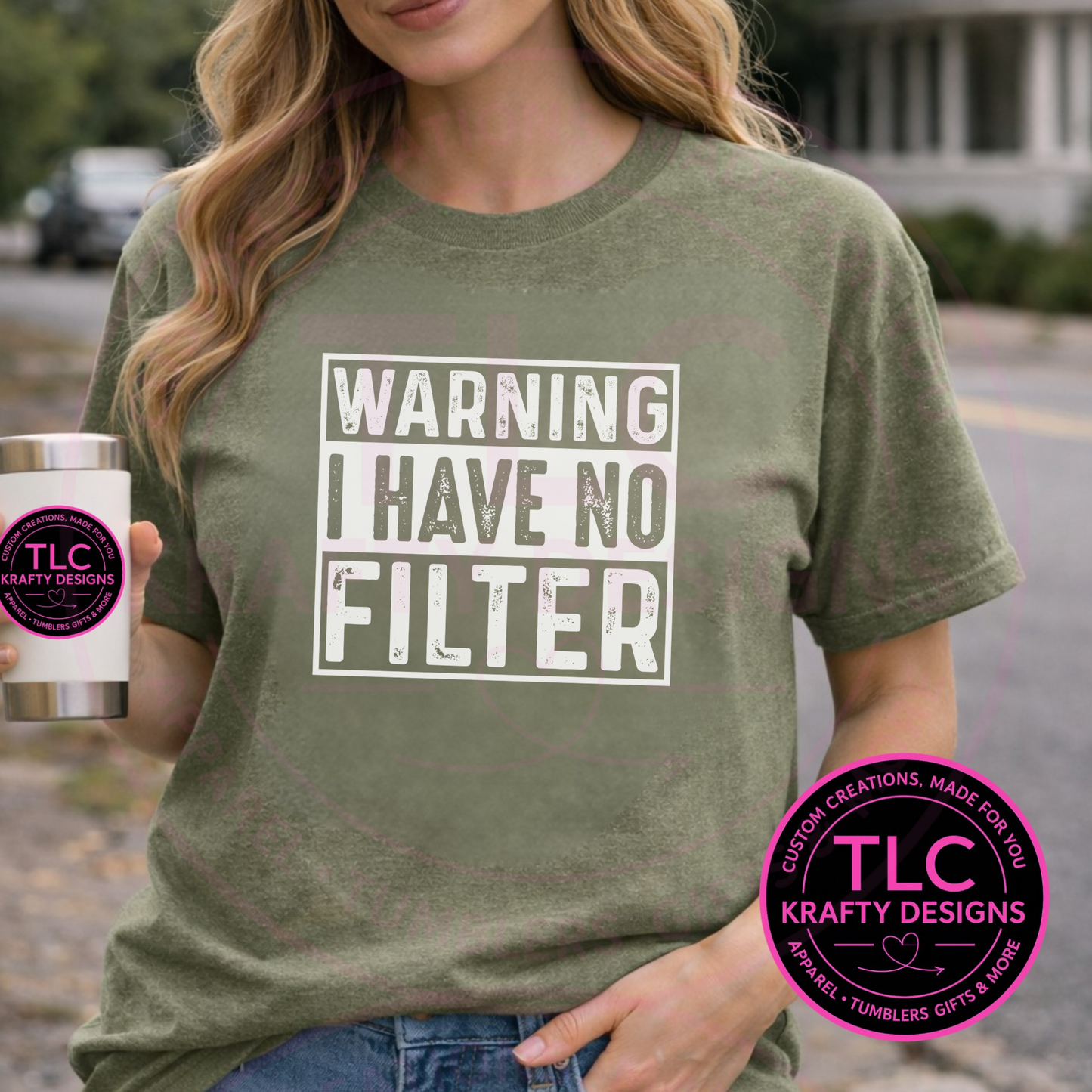 “Warning: I Have No Filter” Graphic Tee & Sweatshirt – Funny Sarcastic Apparel