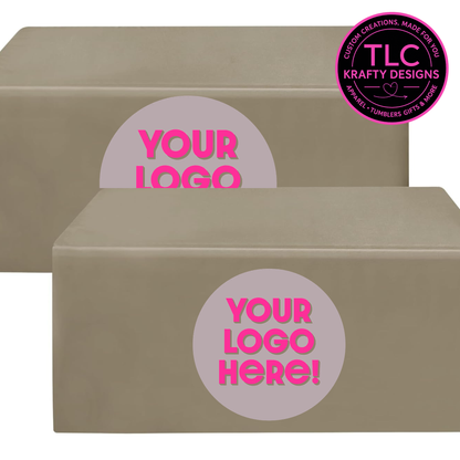 Custom Branded Tablecloths : Event and Vendor Display - Personalized Business Swag