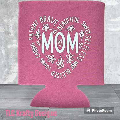 MOM!  Koozie Slim & Standard Can Cooler Koozie