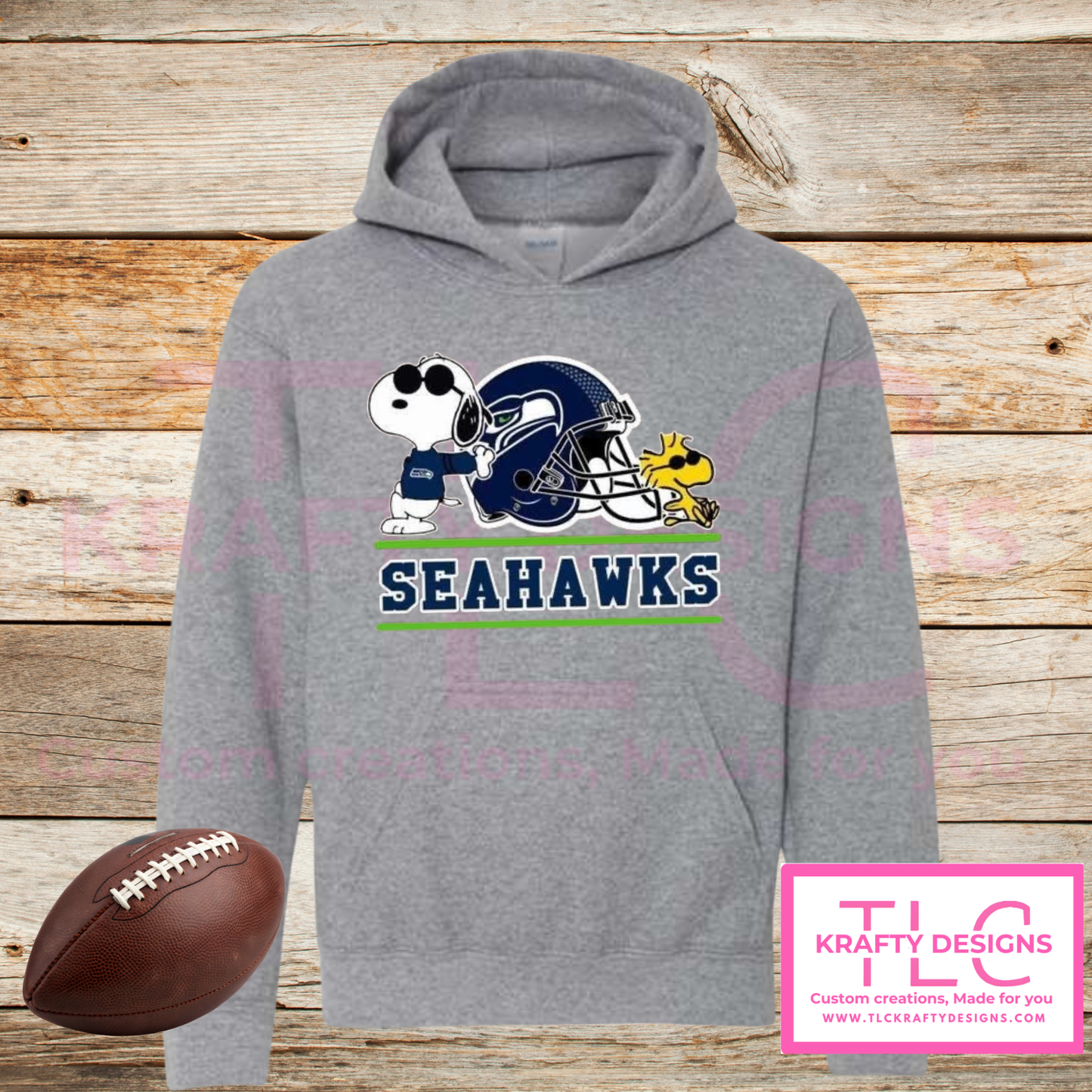 Seattle Football Snoopy-Inspired Sweatshirt | Cozy Game Day Crewneck