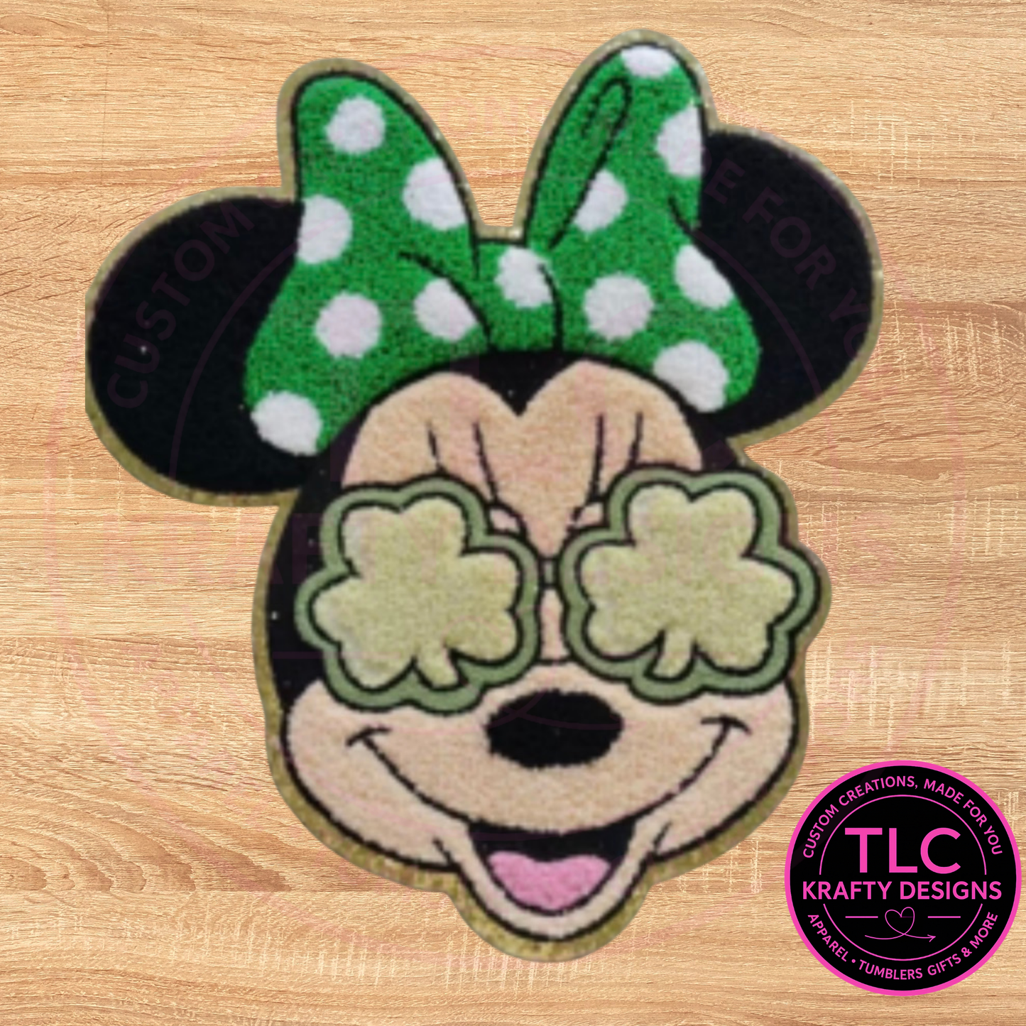 St. Patrick's Day Mouse Chenille Patch Shirt or Sweatshirt – St. Patrick’s Day Apparel CK