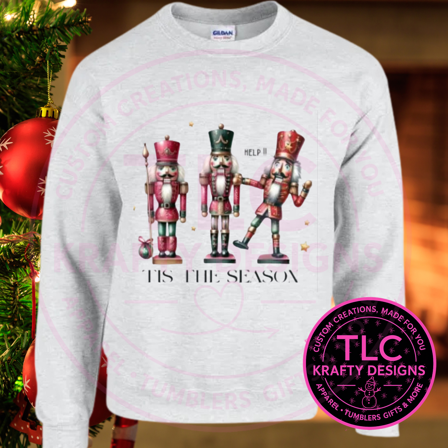 Tis the Season Clumsy Nutcracker Sweatshirt - Whimsical Christmas Crew Neck or Hoodie CK