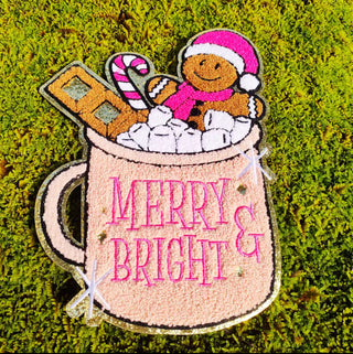 Merry & Bright Chenille Patch (10.5”)