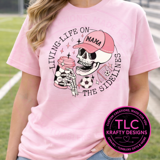 Soccer Mom Skull T-Shirt or Sweatshirt – Living Life On The Sidelines Graphic