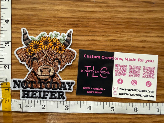Not Today Heifer Patch – Patch Only or Beige Trucker Hat