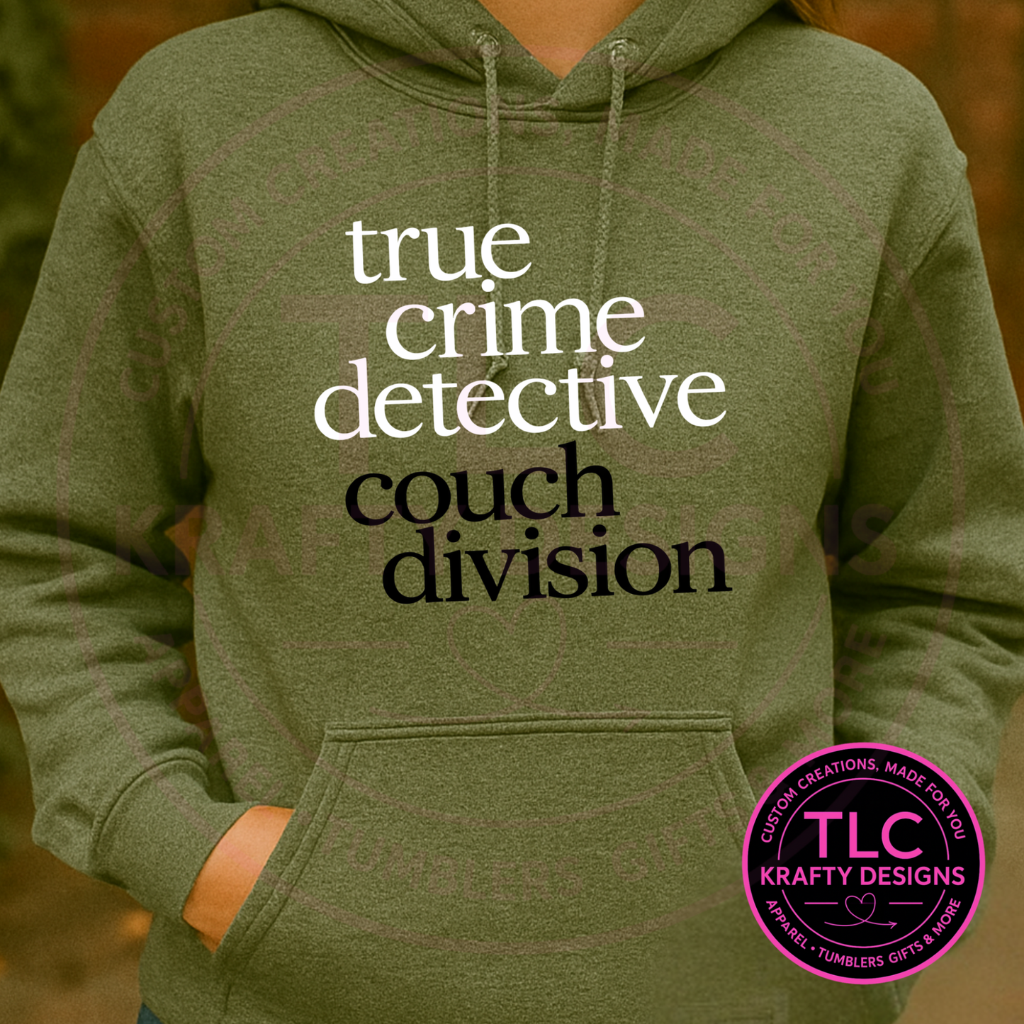 True Crime Detective Couch Division – T-Shirt or Sweatshirt