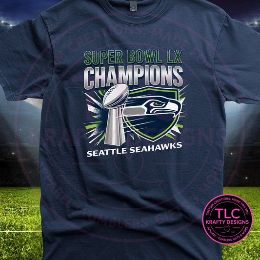 Football Championship Shield Trophy Design Graphic Apparel – T-Shirt or Sweatshirt