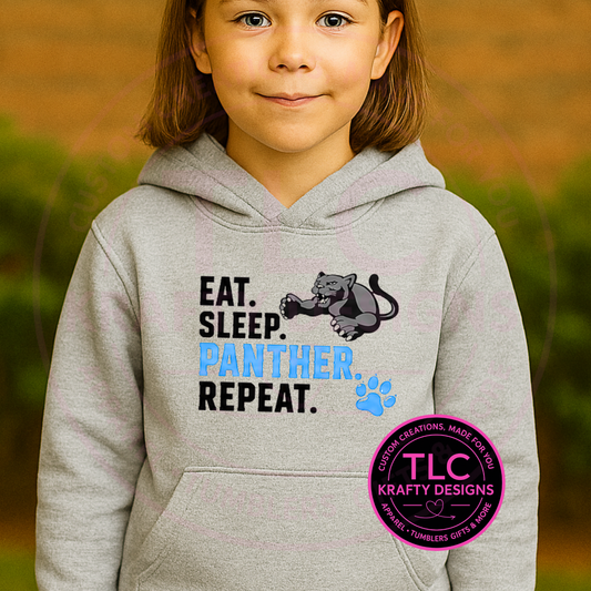 Maplewood Heights Eat Sleep Panther Repeat Apparel - Maplewood Heights Spirit Wear