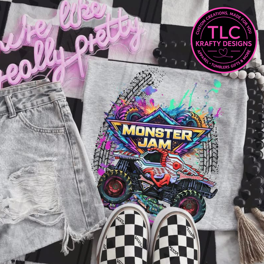 Dinosaur Monster Truck Apparel - Monster Truck Vibes