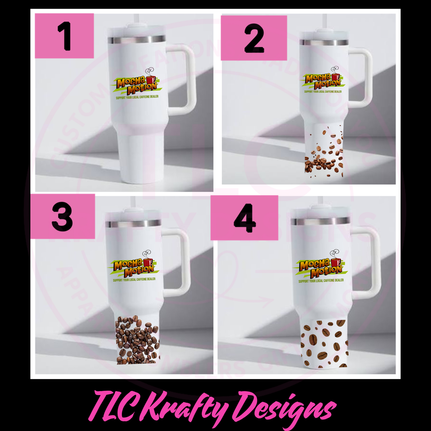 Mocha Motion 40oz Tumblers – Support Your Local Caffeine Dealer! ☕(Hot or Cold)