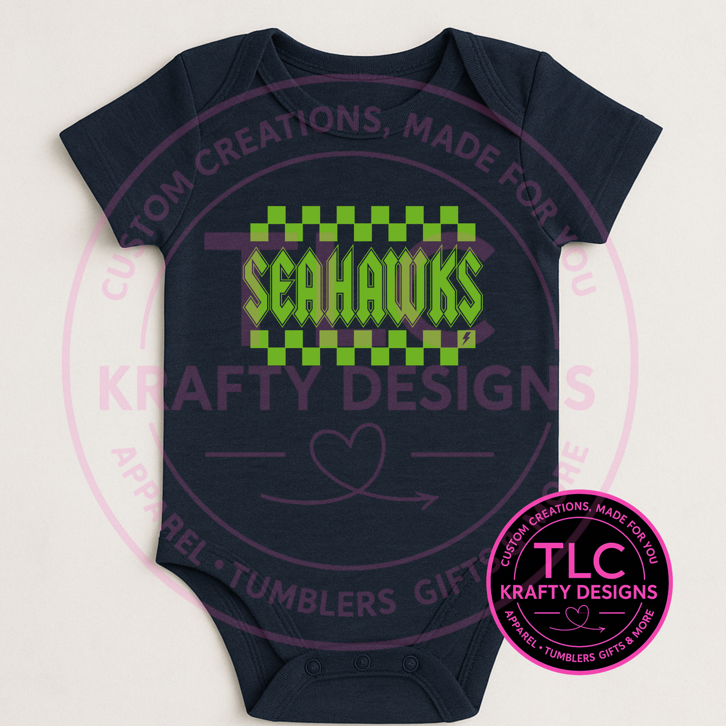 Bold Seattle Football Onesie - Football Game Day Onesie CK