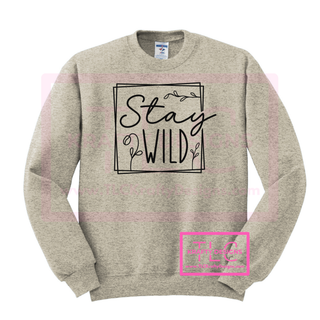 Stay Wild Graphic Apparel - Inspirational Floral Design