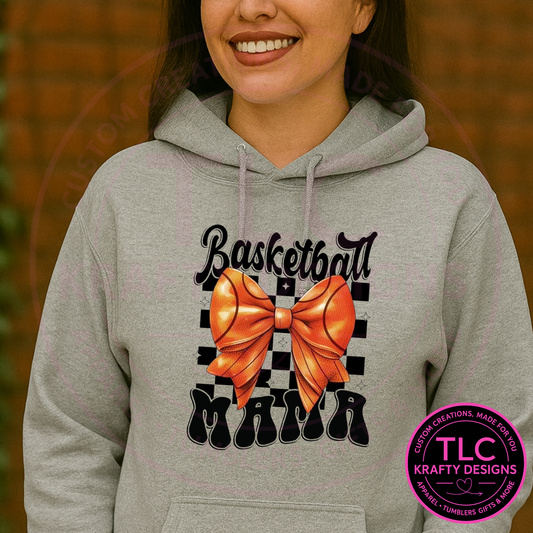 Basketball Mama Bow Apparel - Basketball Mama Design