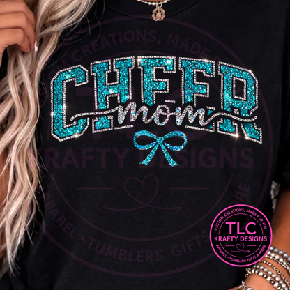 PREORDER XL Cheer Mom Pink Rhinestone Patch – Cheer Apparel Iron-On/ Sew-On Patch