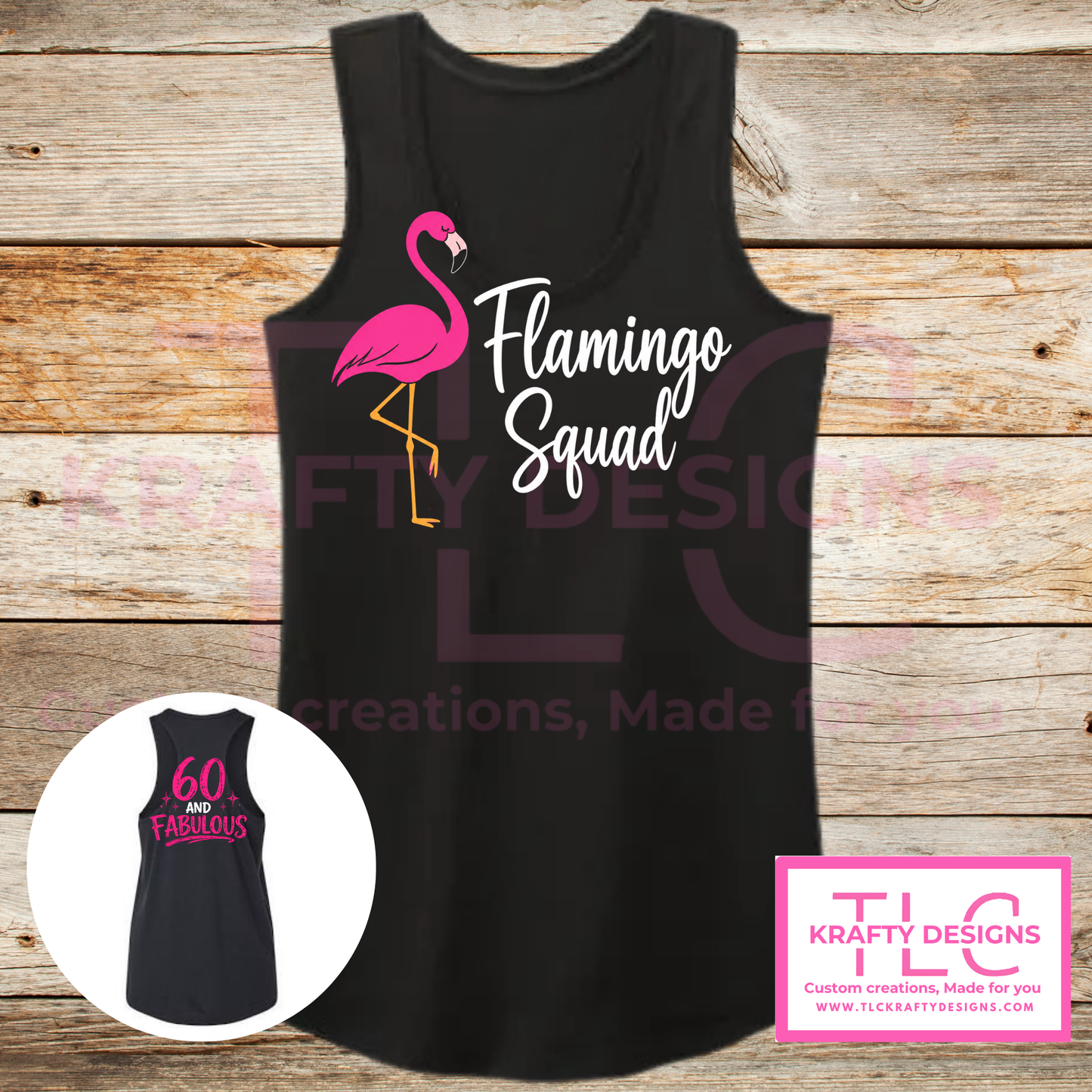 Flamingo Squad Design - Family Trip Custom Apparel